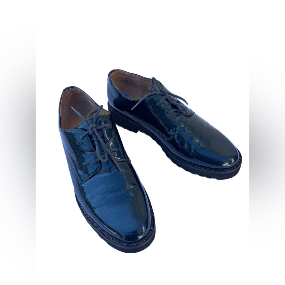 Franco Sarto Women's Conroe Dark Teal Oxford Lug Shoe Size 7.5